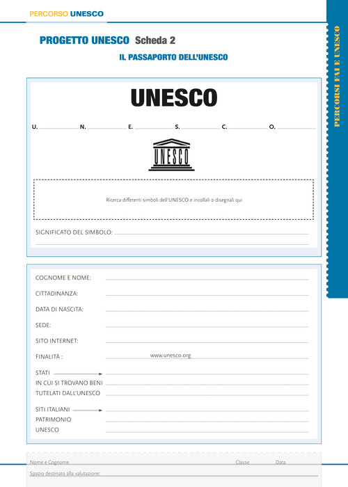 Progetto UNESCO - scheda 2
