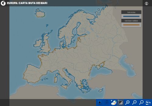 Mari in Europa: carta interattiva