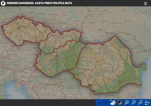 Regione Danubiana: carta interattiva