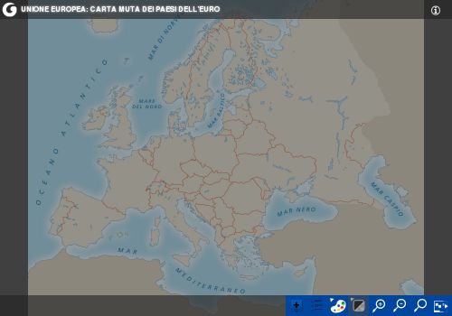 I Paesi dell’euro: carta interattiva