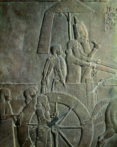 Partenza per la caccia del re assiro Assurbanipal