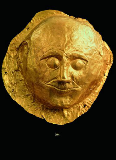 Maschera funeraria micenea