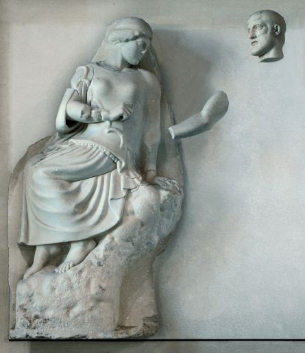 Mètopa con Atena ed Eracle che reca gli uccelli stinfalidi