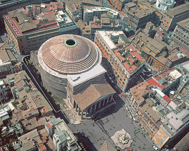 Veduta aerea del Pantheon