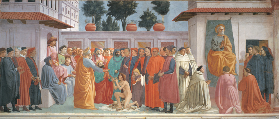 La resurrezione del figlio di Teofilo e San Pietro in cattedra