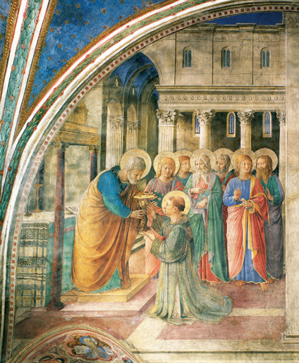 Santo Stefano riceve il diaconato