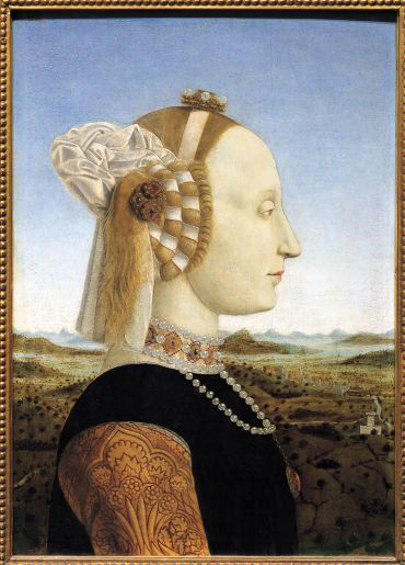 Ritratto di Battista Sforza (recto)