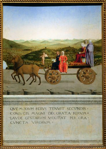 Trionfo di Battista Sforza (verso)