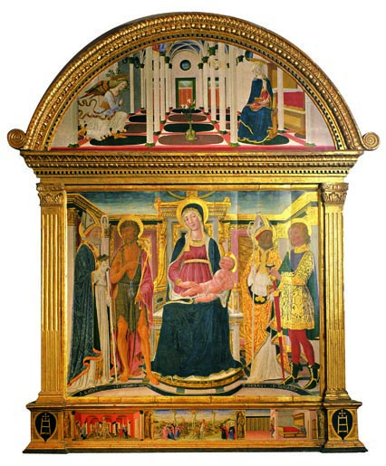 Madonna col Bambino in trono fra i santi Biagio, Giovanni Battista, Nicola di Bari e Floriano