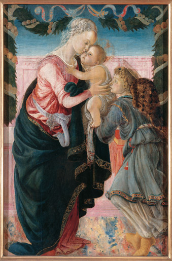 Madonna col Bambino stante e un angelo