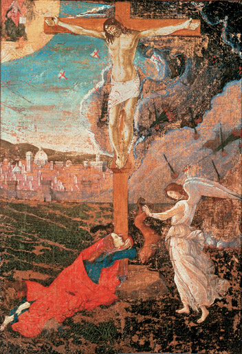 Crocifissione con la Maddalena penitente e un angelo