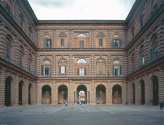 Cortile interno di Palazzo Pitti