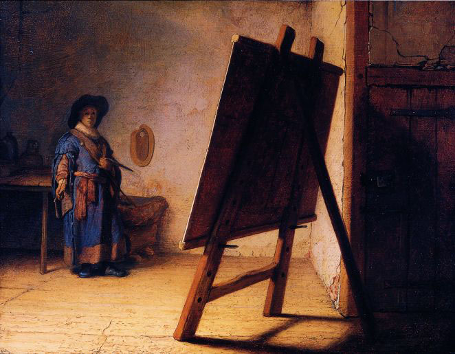Il pittore nello studio