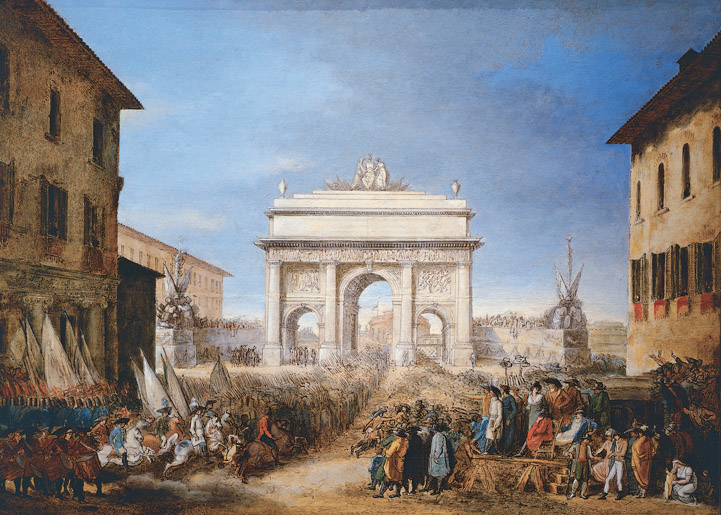 Arco trionfale per la festa della Federazione del 20 marzo 1798