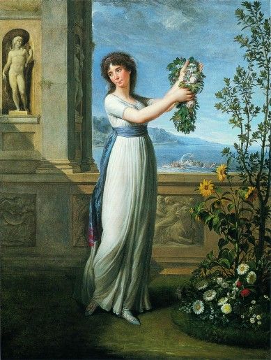 Joséphine Bonaparte Beauharnais incorona il mirto sacro a Venere