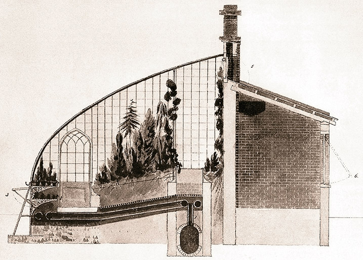 Greenhouse, da Sketches of curvilinear hot-houses