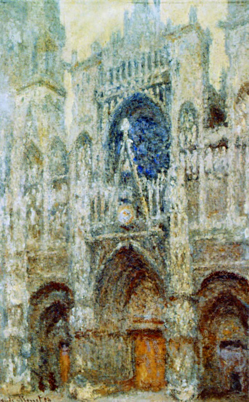 La Cattedrale di Rouen, tempo grigio
