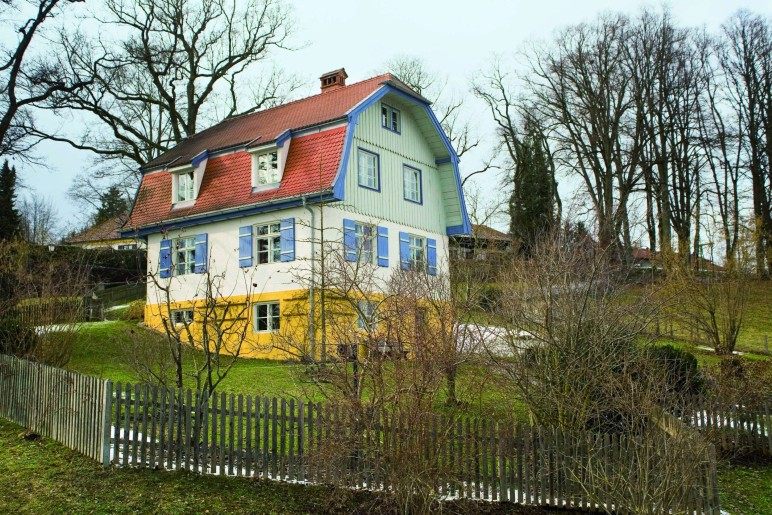 La casa dove Kandinskij visse con la pittrice Gabriele Münter dal 1909 al 1914