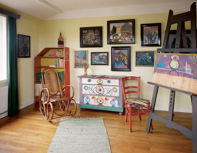 Lo studio di Kandinskij nella casa della pittrice Gabriele Münter