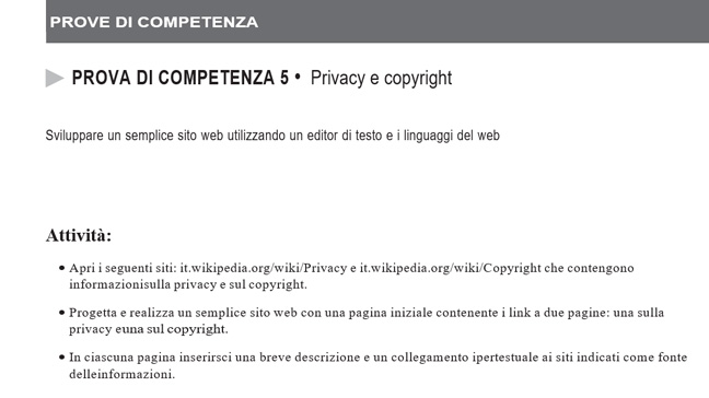 Privacy e copyright