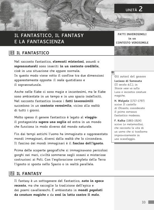 Il fantastico, il fantasy e la fantascienza