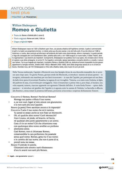 Romeo e Giulietta (W. Shakespeare)