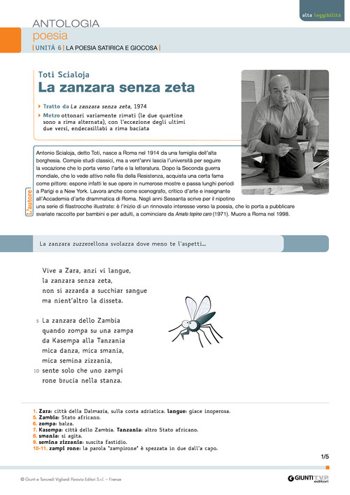 La zanzara senza zeta (T. Scialoja)