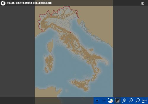 Colline in Italia: carta interattiva