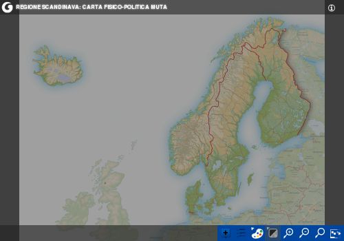 Regione Scandinava: carta interattiva