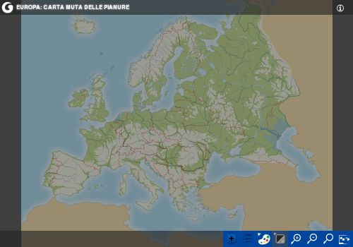 Pianure in Europa: carta interattiva