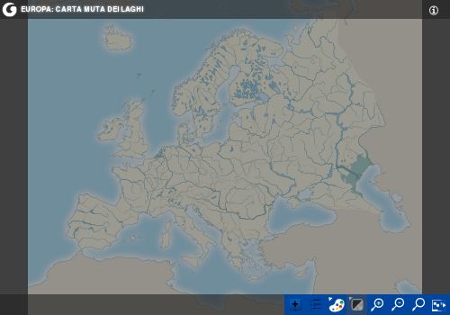 Laghi in Europa: carta interattiva
