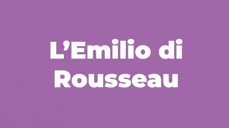 L’Emilio di Rousseau