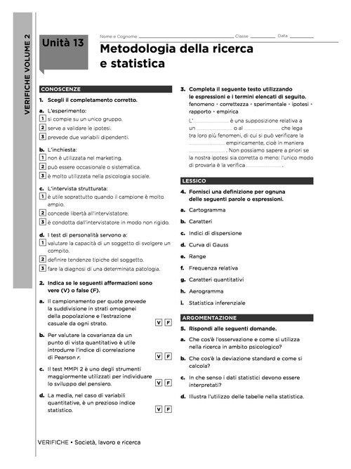 Metodologia della ricerca e statistica