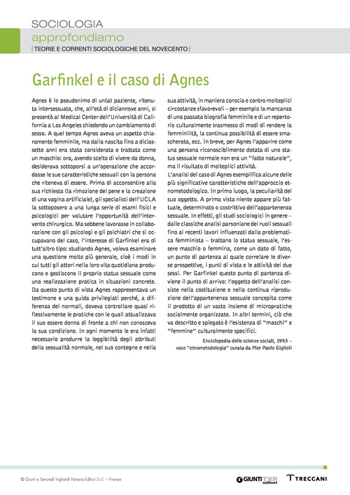 Garfinkel e il caso di Agnes