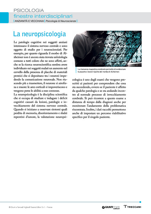 La neuropsicologia