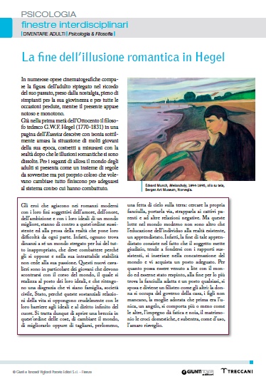 La fine dell'illusione romantica in Hegel