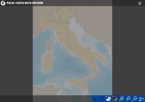 Carta muta dei fiumi italiani