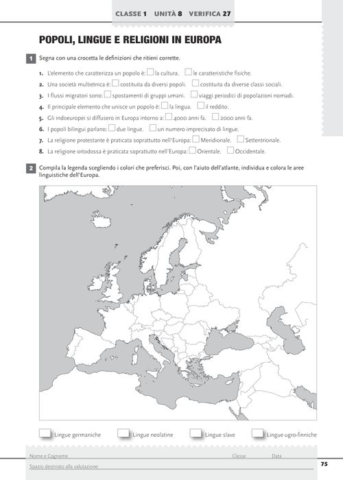 Popoli, lingue e religioni in Europa