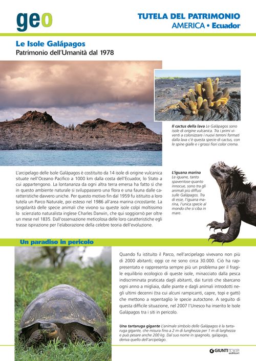 America Andina: Le Isole Galápagos