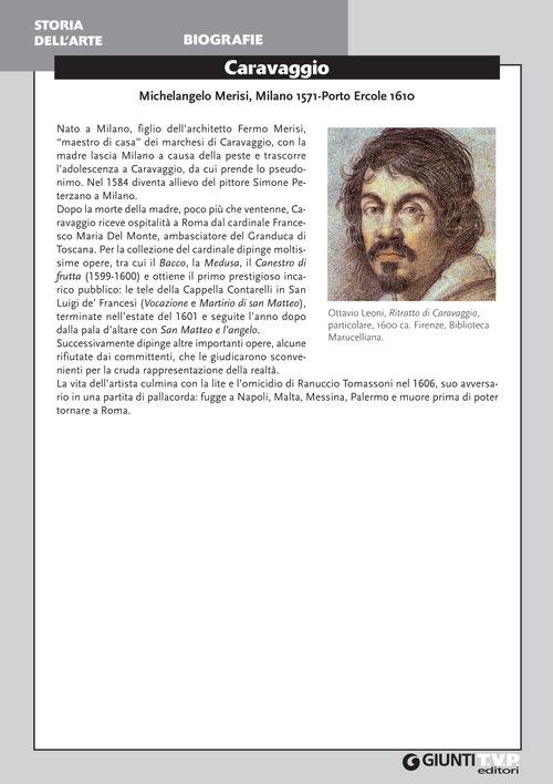 Biografia di Caravaggio