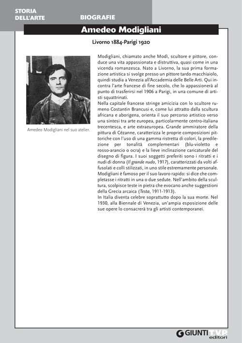 Biografia di Amedeo Modigliani
