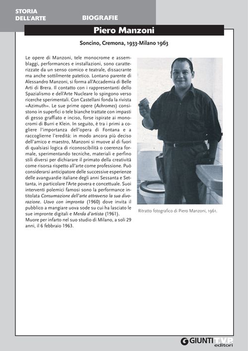Biografia di Piero Manzoni