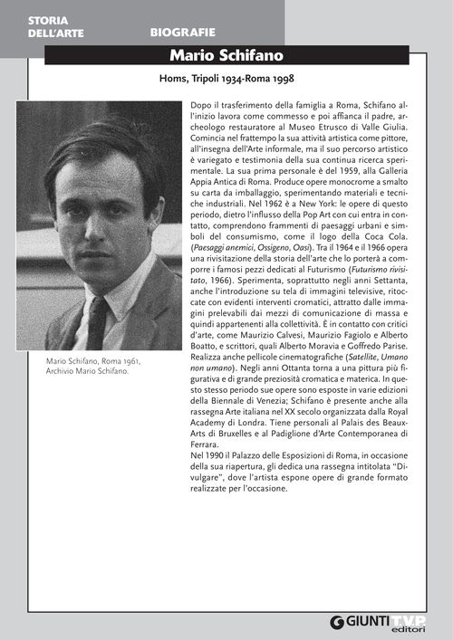 Biografia di Mario Schifano