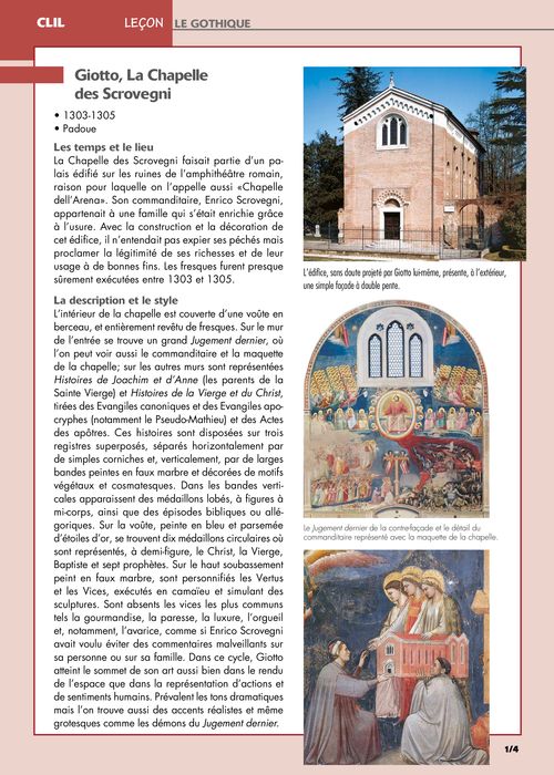 Leçon - Giotto, Chapelle des Scrovegni