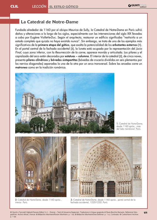 Lección - La Catedral de Notre-Dame en París