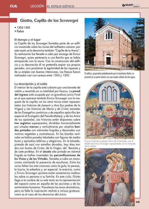Lección - Giotto, Capilla de los Scrovegni