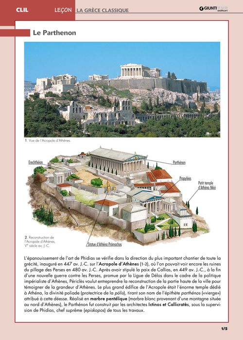Leçon - Le Parthenon