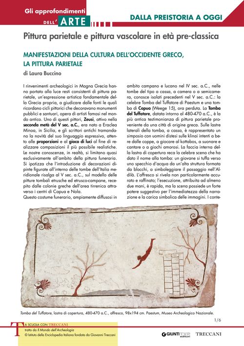 Pittura parietale e pittura vascolare in età pre-classica