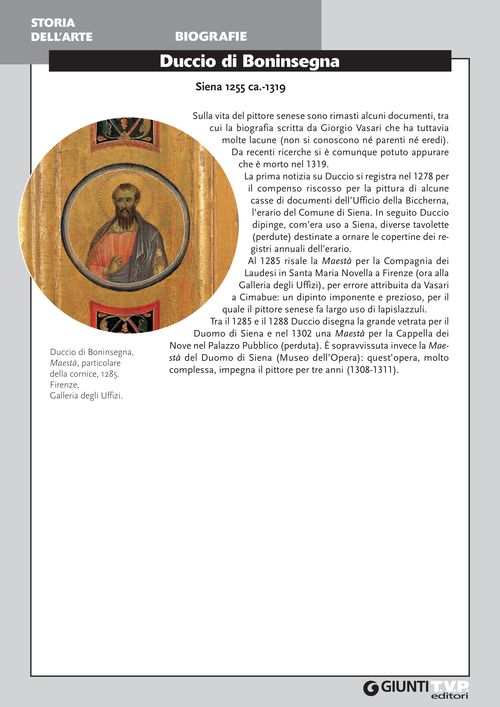 Biografia di Duccio di Boninsegna