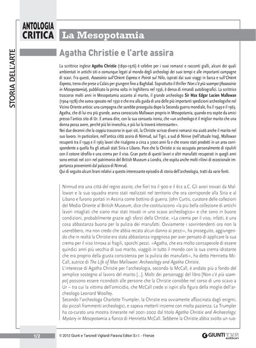 Agatha Christie e l'arte assira